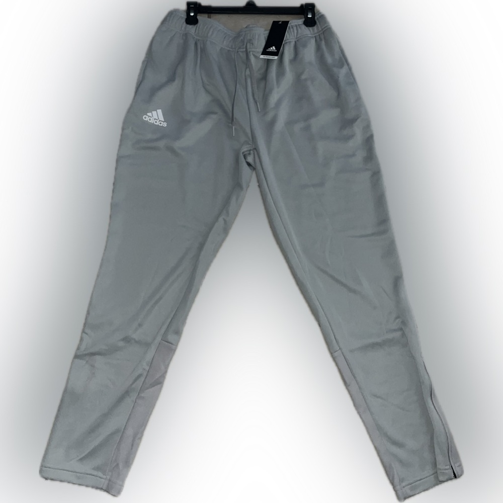NWT Mens Adidas Aeroready Gray TI Tap Sweat Pants Tapered Leg